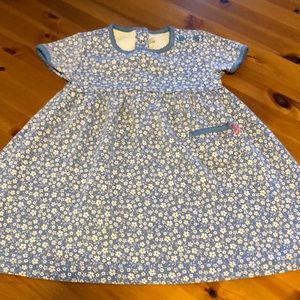 JoJo Maman Bebe blue dress , 3-4,years.